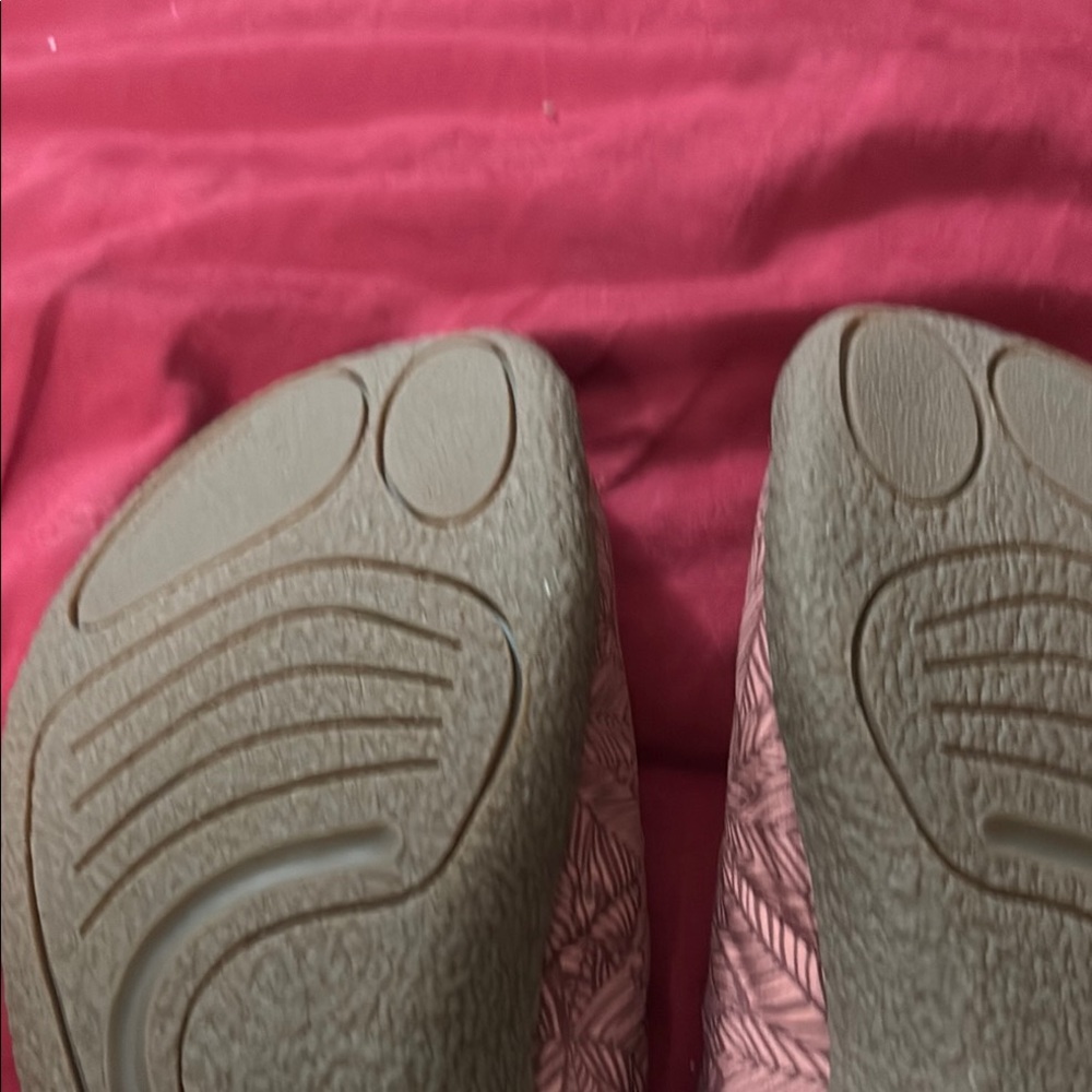 Keen Pink and Brown Mules with Textured Soles